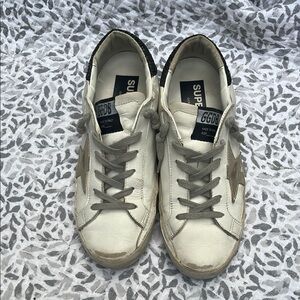 Golden Goose Women’s White and Gray Sneakers